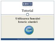 Utilizarea functiei Istoric cautari