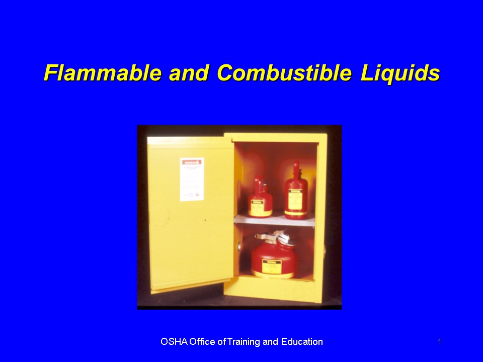 PPT Flammable and Combustible Liquids PowerPoint presentation free