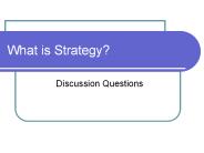 What is Strategy?