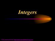 Integers