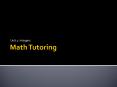 Math Tutoring PowerPoint PPT Presentation
