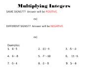 Multiplying Integers