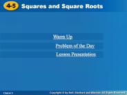 Squares and Square Roots