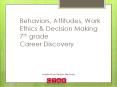 Behaviors, Attitudes, Work Ethics PowerPoint PPT Presentation