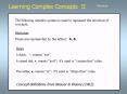 Learning Complex Concepts II PowerPoint PPT Presentation