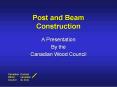 Post and Beam Construction PowerPoint PPT Presentation