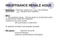 INSUFFISANCE RENALE AIGUE
