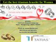 Get the best titanium bracelet for Women