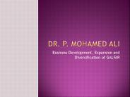 Development made by Dr P Mohamed Ali