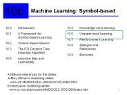 Machine Learning: Symbol-based