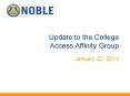 Update to the College Access Affinity Group PowerPoint PPT Presentation