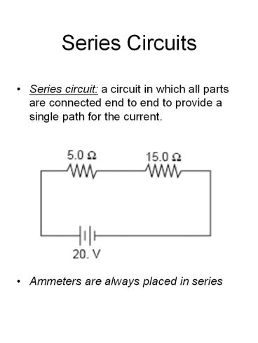 Series Circuits
