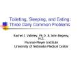 Toileting, Sleeping, and Eating: Three Daily Common Problems PowerPoint PPT Presentation