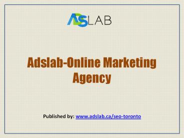 Adslab-Online Marketing Agency