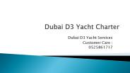 Dubai D3 Yacht Rentals