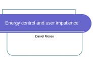 Energy control and user impatience