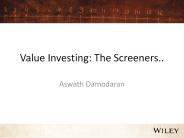 Value Investing: The Screeners..