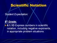Scientific Notation