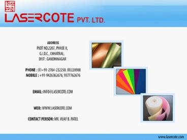 Carbonless Paper Gujarat, metallic paper sheets Gujarat