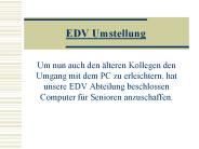 EDV Umstellung