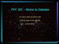 PHY 102  PowerPoint PPT Presentation