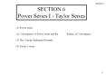 (1) Power series PowerPoint PPT Presentation