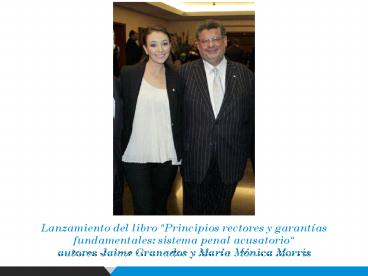 Lanzamiento de libro de los abogados Jaime Granados y Monica Morris