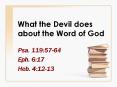What the Devil does about the Word of God PowerPoint PPT Presentation