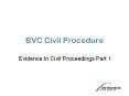 BVC Civil Procedure PowerPoint PPT Presentation