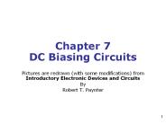 Chapter 7 DC Biasing Circuits