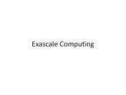 Exascale Computing