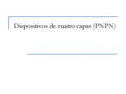 Dispositivos de cuatro capas (PNPN)