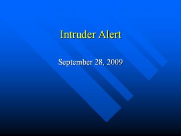 Intruder Alert