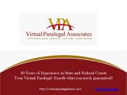 Virtual Paralegals Associates INC