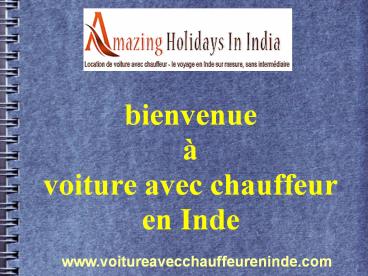 louer une voiture avec chauffeur en Inde