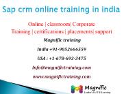 online training on sap crm in usa