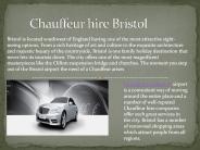 Chauffeur hire Bristol