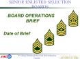 SENIOR ENLISTED SELECTION BOARDS PowerPoint PPT Presentation