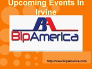 Upcoming Events In Irvine