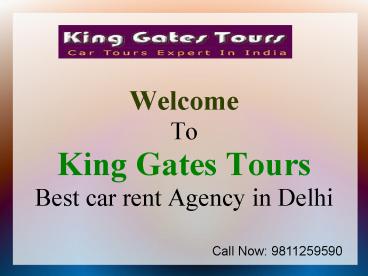 Best Car Rental Agency Delhi