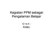Kegiatan PPM sebagai Pengalaman Belajar