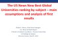The US News New Best Global Universities ranking by subject  PowerPoint PPT Presentation