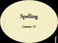 Spelling PowerPoint PPT Presentation