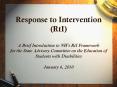 Response to Intervention (RtI) A Brief Introduction to NH PowerPoint PPT Presentation
