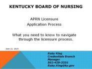 Kentucky Board of Nursing