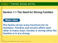 Section 1.1 The Need for Strong Families PowerPoint PPT Presentation