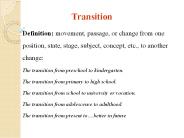 Transition