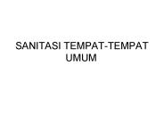 SANITASI TEMPAT-TEMPAT UMUM