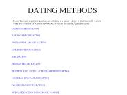DATING METHODS
